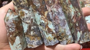 Light Blue Imperial Jasper Stone Tower Point Wholesale