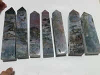 7 Pieces Large Ocean Jasper Four-Sided Tower Points