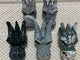 5 Pieces High Quality Geode Moss Agate Dragon Head Carving