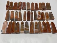 35 Pieces Beautiful Stripe Carnelian Points
