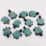 2 Types Beautiful Turtle Crystal Carving Wholesale Caribbean Calcite Chevron Amethyst - Wholesale Crystals