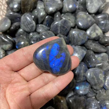 Labradorite heart stone 1kg(2.2lbs) -Wholesale Crystals