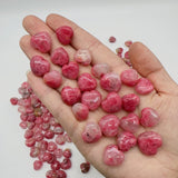 255 Pieces High Quality Pink Rhodonite Mixed Quartz Mini Heart DIY Pendant -Wholesale Crystals