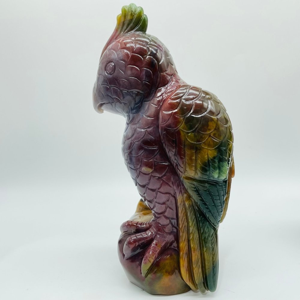 3 Pieces Large Ocean Jasper Parrot Carving -Wholesale Crystals