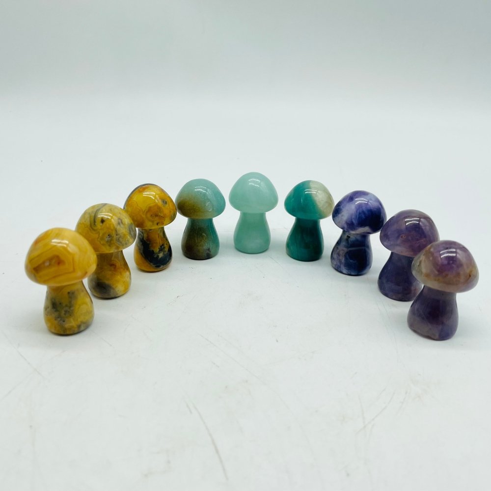 3 Types Mushroom Caribbean & Crazy Agate & Chevron Amethyst Wholesale -Wholesale Crystals