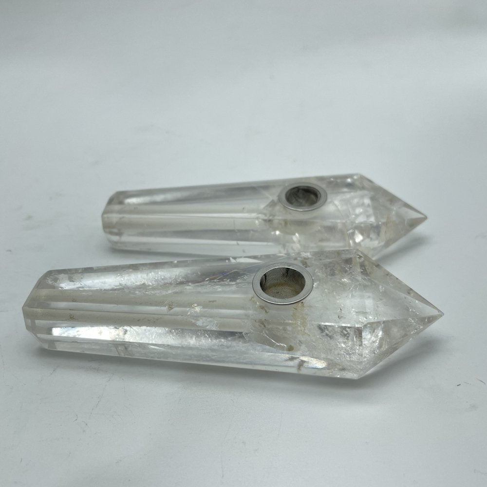 3Types Smoky Pipes Rose Quartz Ruby Zoisite Clear Quartz Smoky Pipes Wholesale -Wholesale Crystals