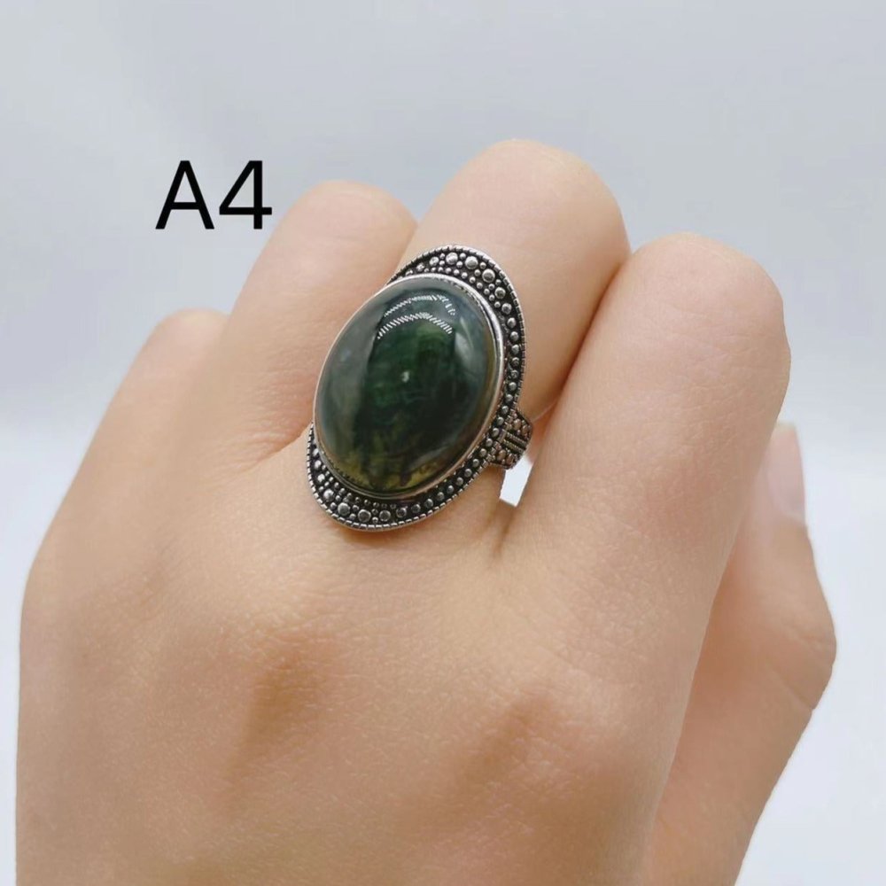 4 Types Moss Agate Ring Wholesale -Wholesale Crystals