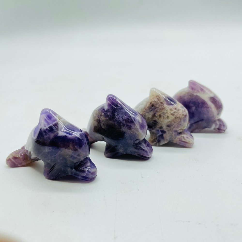 4Types Dolphin Carving Wholesale Chevron Amethyst & Sodalite -Wholesale Crystals