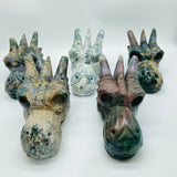 5 Pieces Beautiful Ocean Jasper Dragon Head -Wholesale Crystals