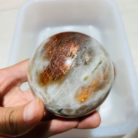 5 Pieces High Quality Sunstone Spheres -Wholesale Crystals