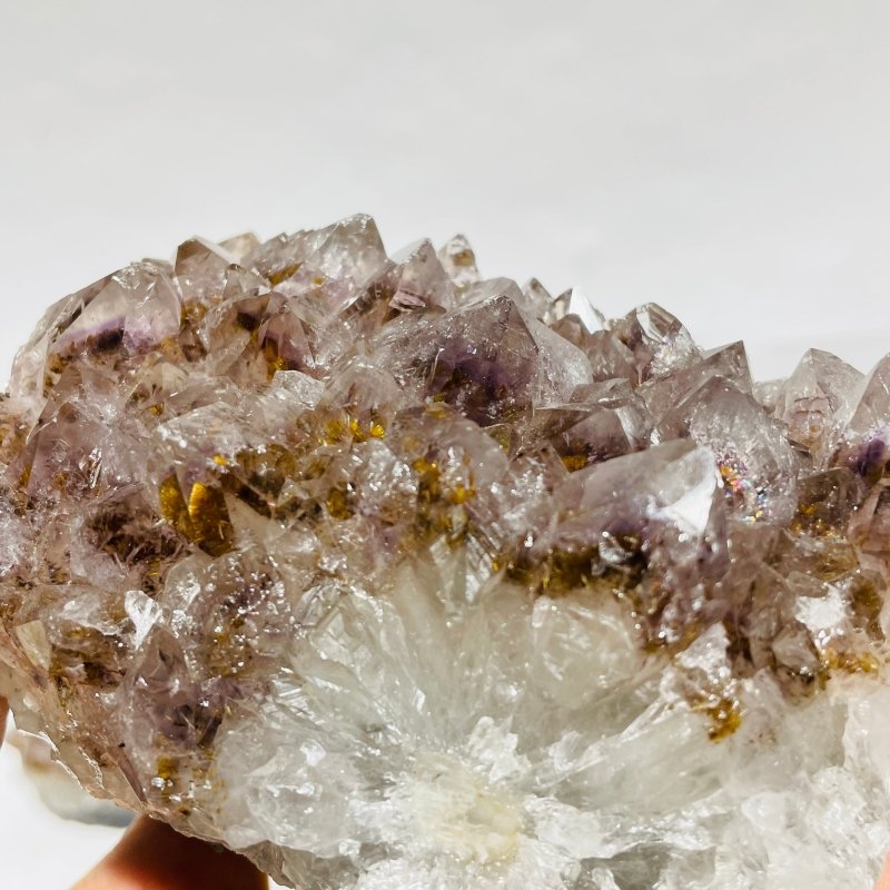 5 Pieces Raw Amethyst Super7 Cacoxenite Cluster Stone -Wholesale Crystals