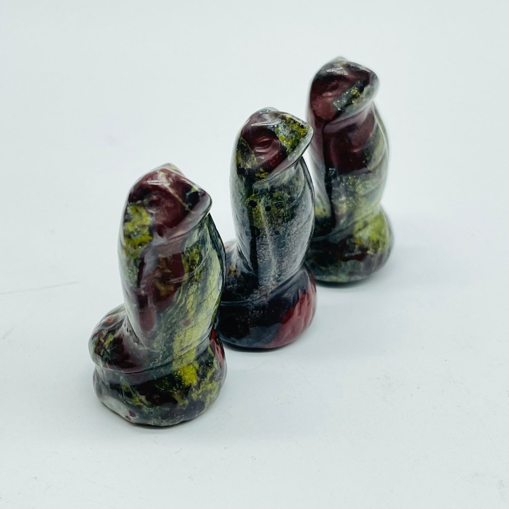 5 Types Cobra Snake Red jasper & Africa Blood Stone Carving Wholesale -Wholesale Crystals
