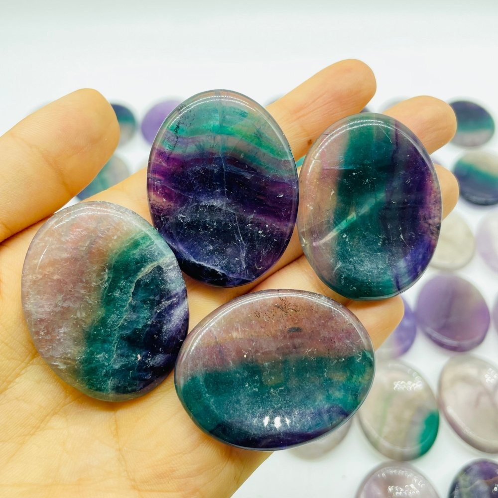 50 Pieces Fluorite Worry Stone -Wholesale Crystals