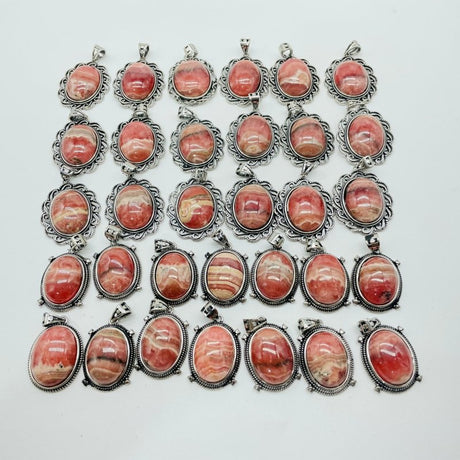 32 Pieces Rhodochrosite (Argentina) Pendant Charm -Wholesale Crystals