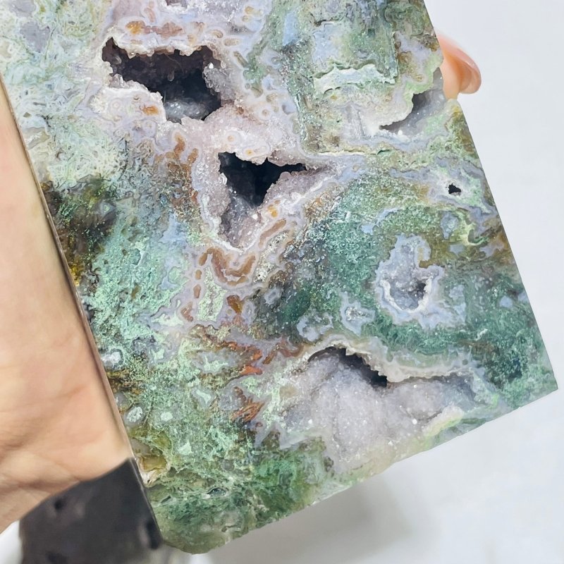 6 Pieces Beautiful Geode Druzy Ocean Jasper Large Tower -Wholesale Crystals