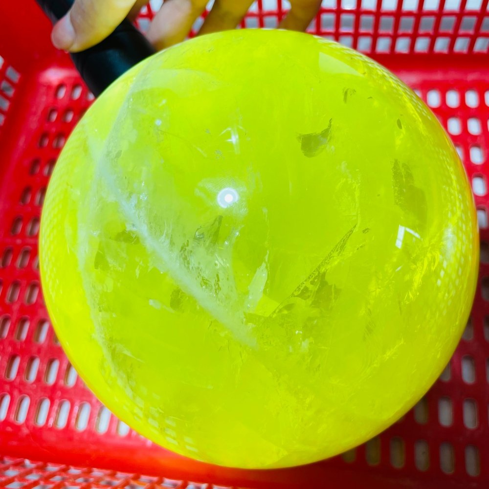 6.3in Citrine Crystal Large Sphere -Wholesale Crystals