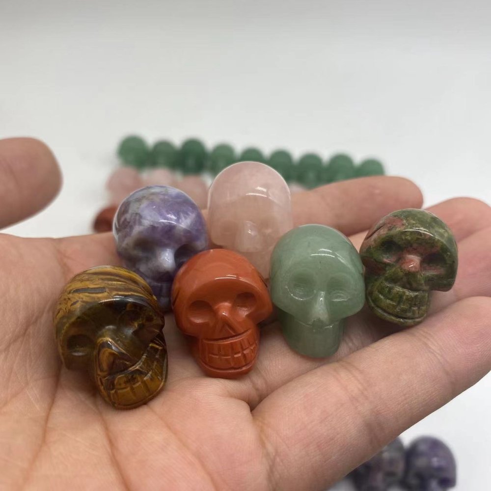 6types crystals skull rose quartz tiger eye -Wholesale Crystals