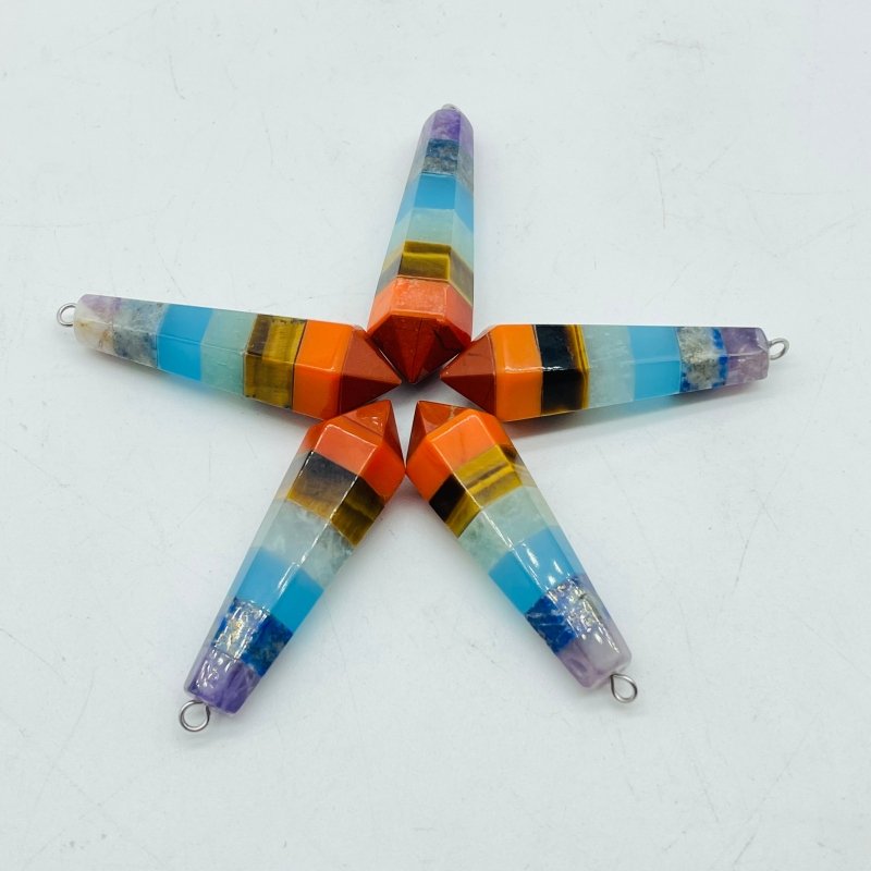 7 Chakra Pendulum Point Pendant Wholesale - Wholesale Crystals