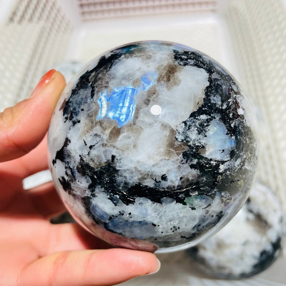 7 Pieces Large Moonstone Sphere Ball -Wholesale Crystals