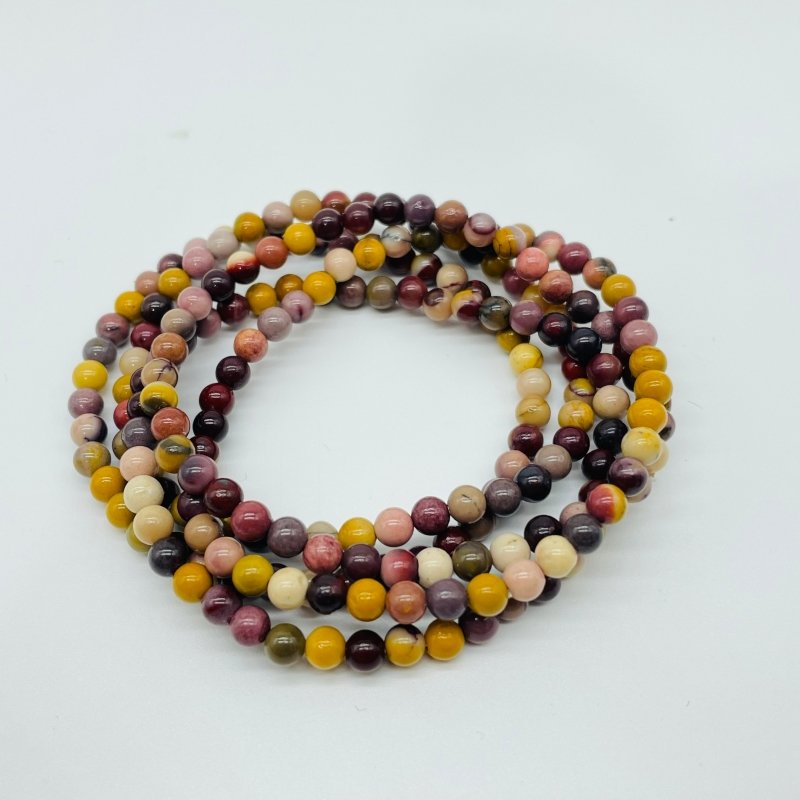 7 Types Mini Beads Bracelet Wholesale Carnelian Black Tourmaline Ocean Jasper -Wholesale Crystals