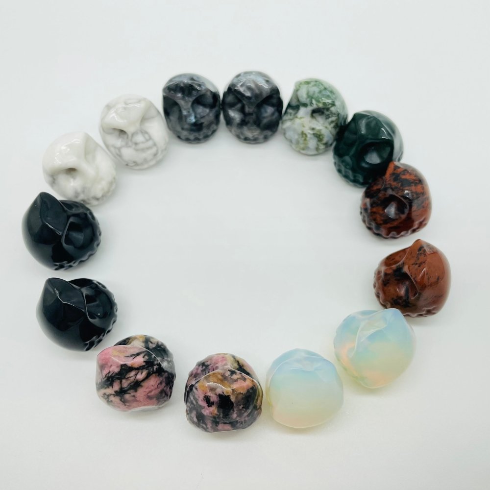 7 Types Voodoo Doll Carving Wholesale Moss Agate Howlite Obsidian -Wholesale Crystals