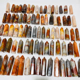 83 Pieces China Red Jasper Stone Points -Wholesale Crystals