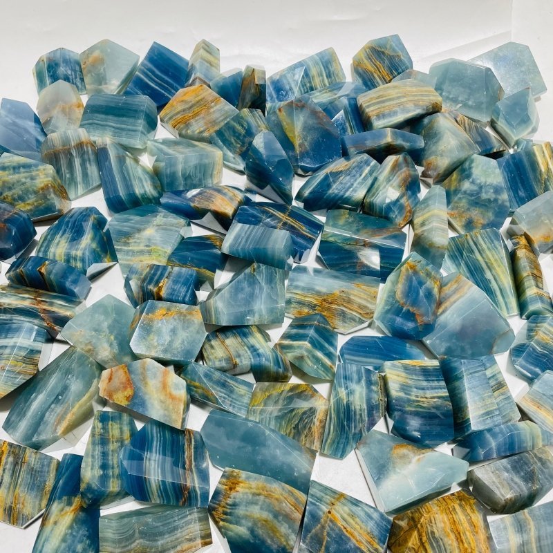 90 Pieces High Quality Blue Onyx Stone Free Form - Wholesale Crystals