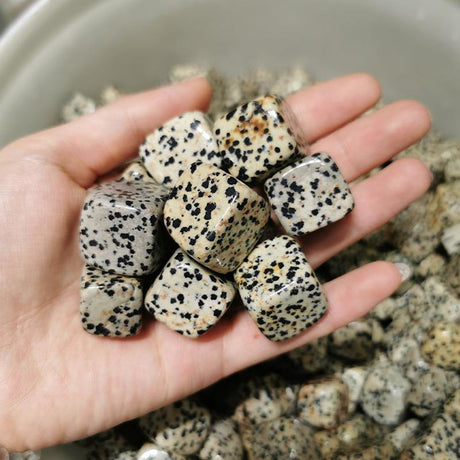 dalmatian jasper cube tumble stone -Wholesale Crystals