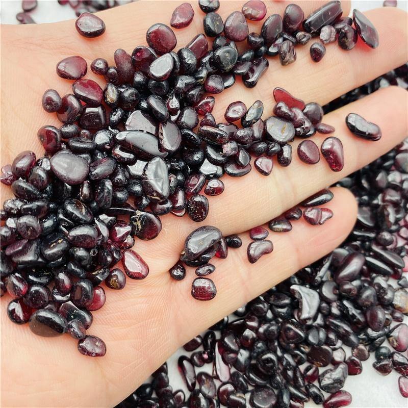red garnet gravel chips -Wholesale Crystals