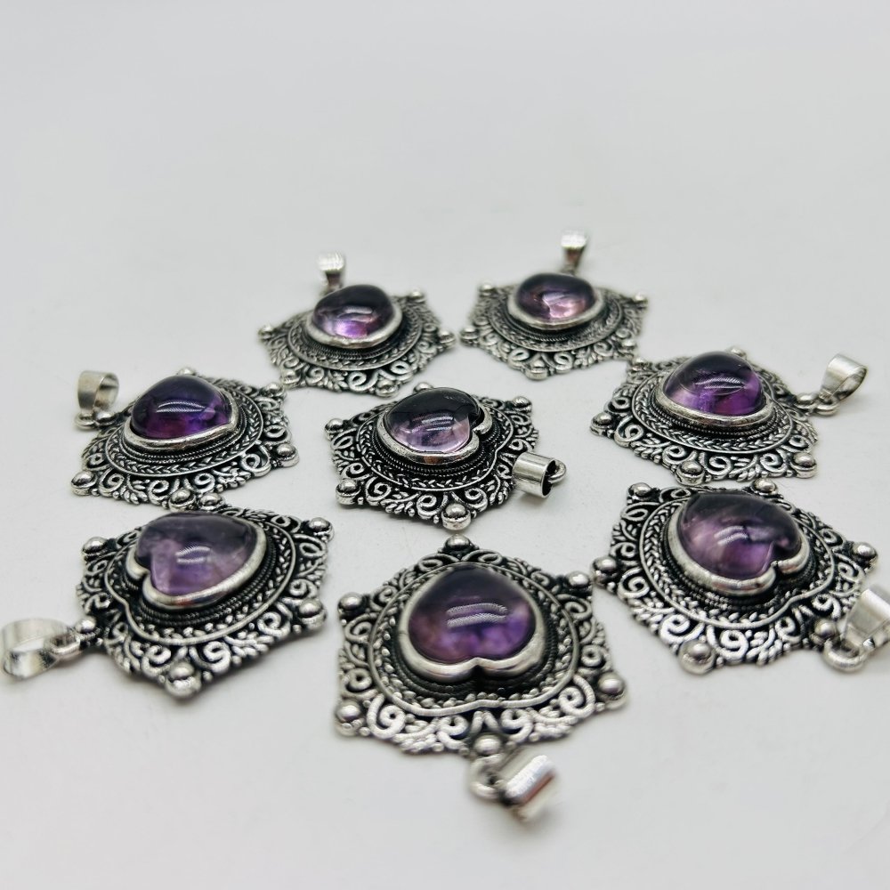 Amethyst Heart Pendant Wholesale -Wholesale Crystals