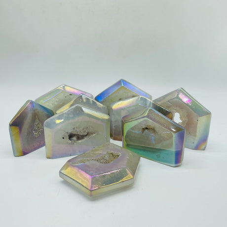 Aura Geode Agate Wide Tower Points Wholesale -Wholesale Crystals