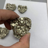 chalcopyrite pyrite heart shape -Wholesale Crystals