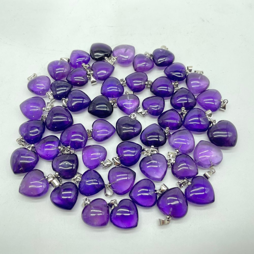 Beautiful Amethyst Heart Pendant Wholesale -Wholesale Crystals