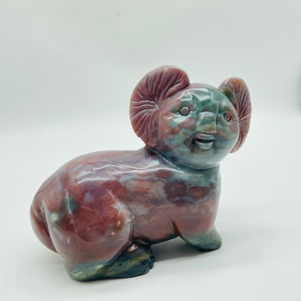 Beautiful Ocean Jasper Koala Carving -Wholesale Crystals