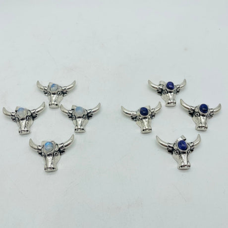 Cattle Head Pendant Wholesale Charoite Moonstone -Wholesale Crystals