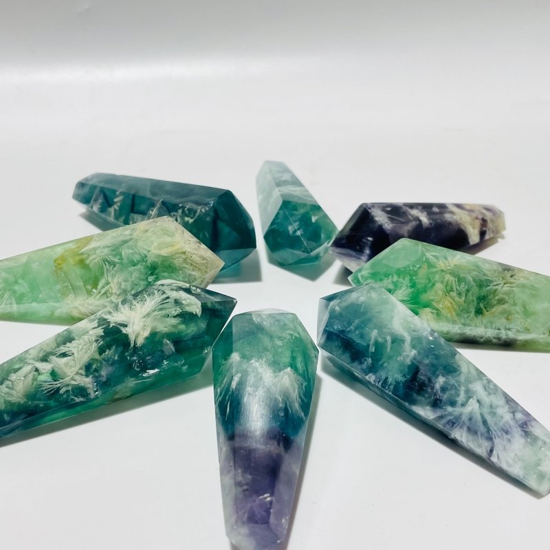 Feather Fluorite Scepter Point Magic Wand Wholesale 2.3 - 4inch - Wholesale Crystals