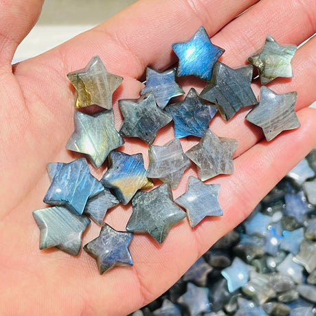 High Quality Mini Labradorite Star Moon DIY Pendant Wholesale -Wholesale Crystals