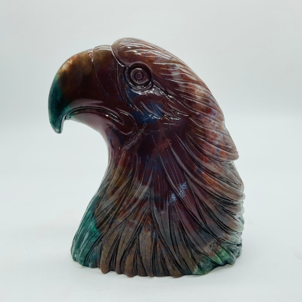 High Quality Ocean Jasper Eagle Head Carving -Wholesale Crystals