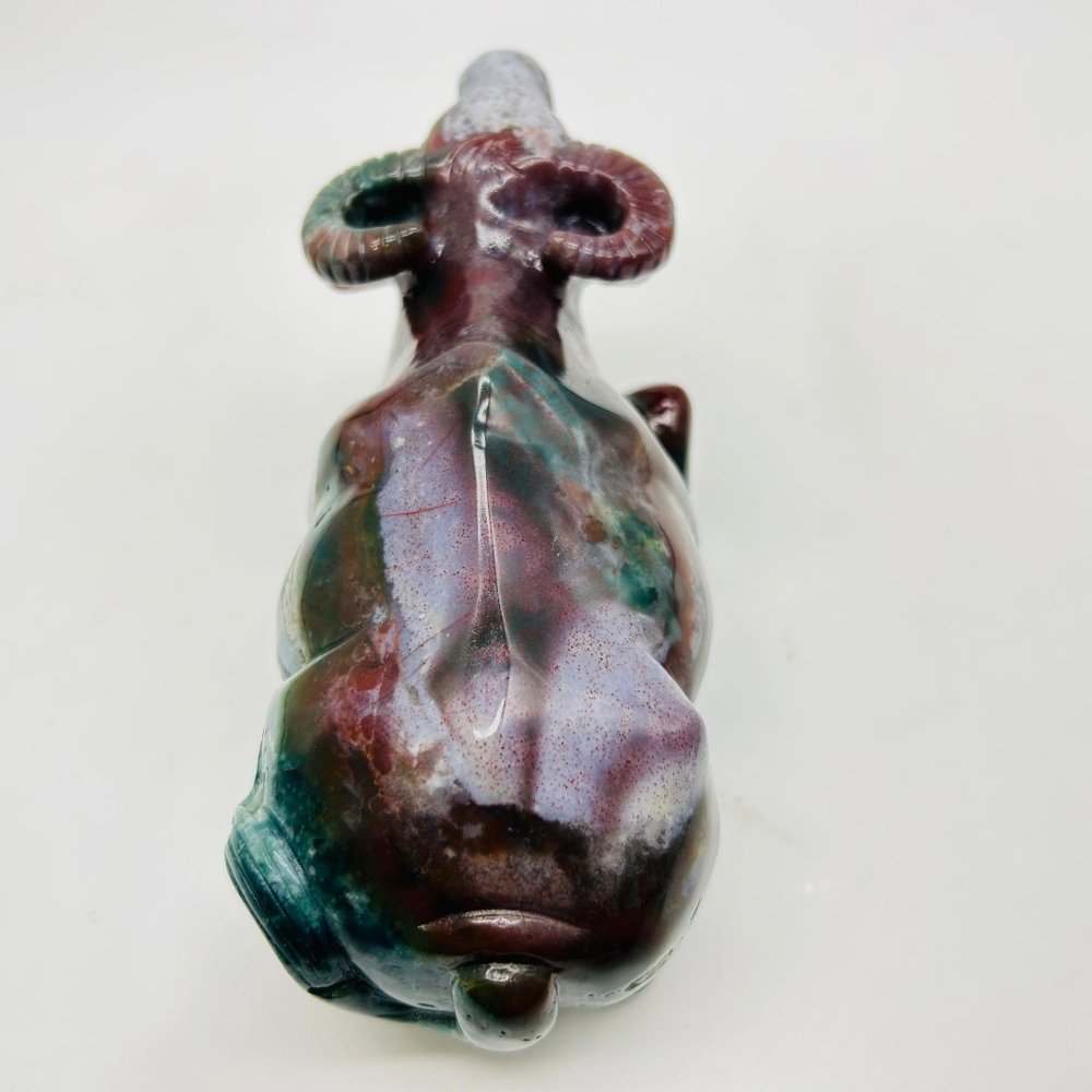 High Quality Ocean Jasper Water Buffalo Carving -Wholesale Crystals
