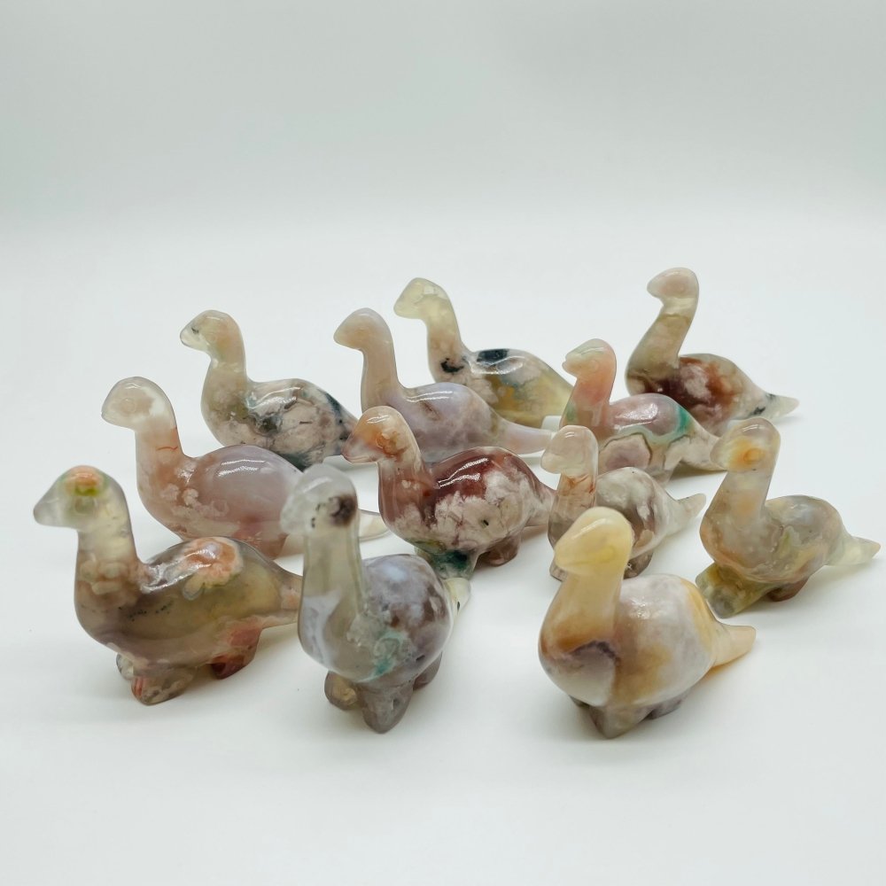 High Quality Sakura Agate Dinosaur Carving Wholesale -Wholesale Crystals