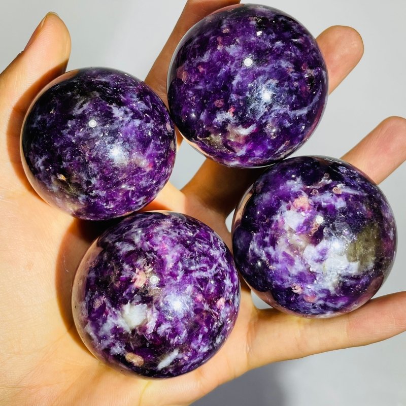 High Quality Spark Lepidolite Spheres Wholesale -Wholesale Crystals