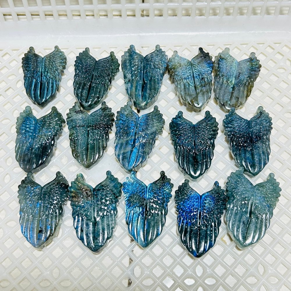 Labradorite Wing Shield Carving Wholesale -Wholesale Crystals