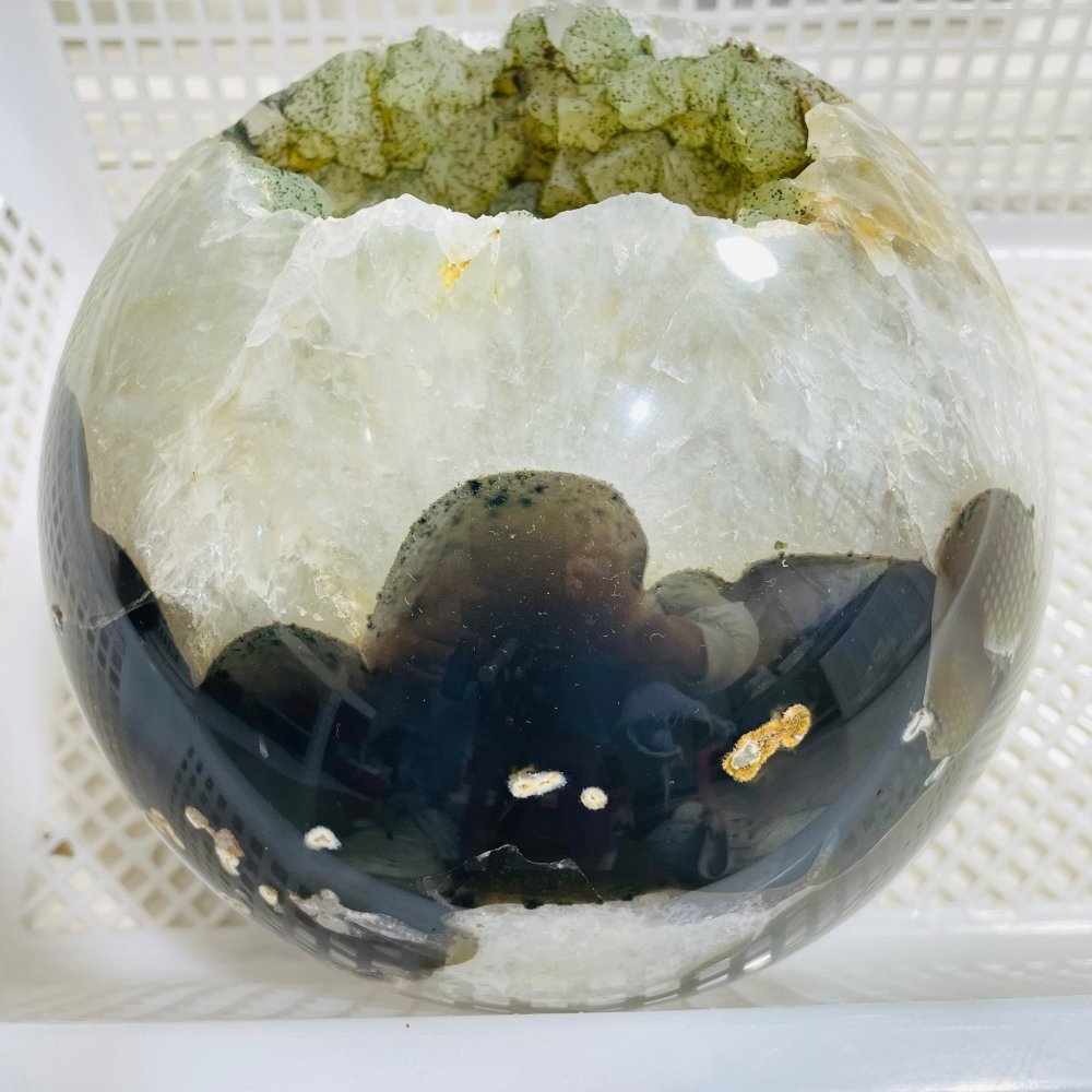 Large Agate Geode Druzy Sphere Ball -Wholesale Crystals