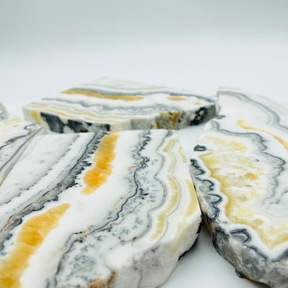 Large Grey Yellow Calcite Slab Wholesale -Wholesale Crystals