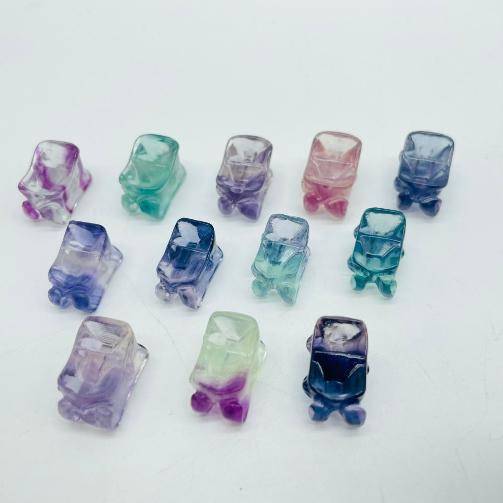 Mini Rainbow Fluorite Sled Carving Wholesale -Wholesale Crystals