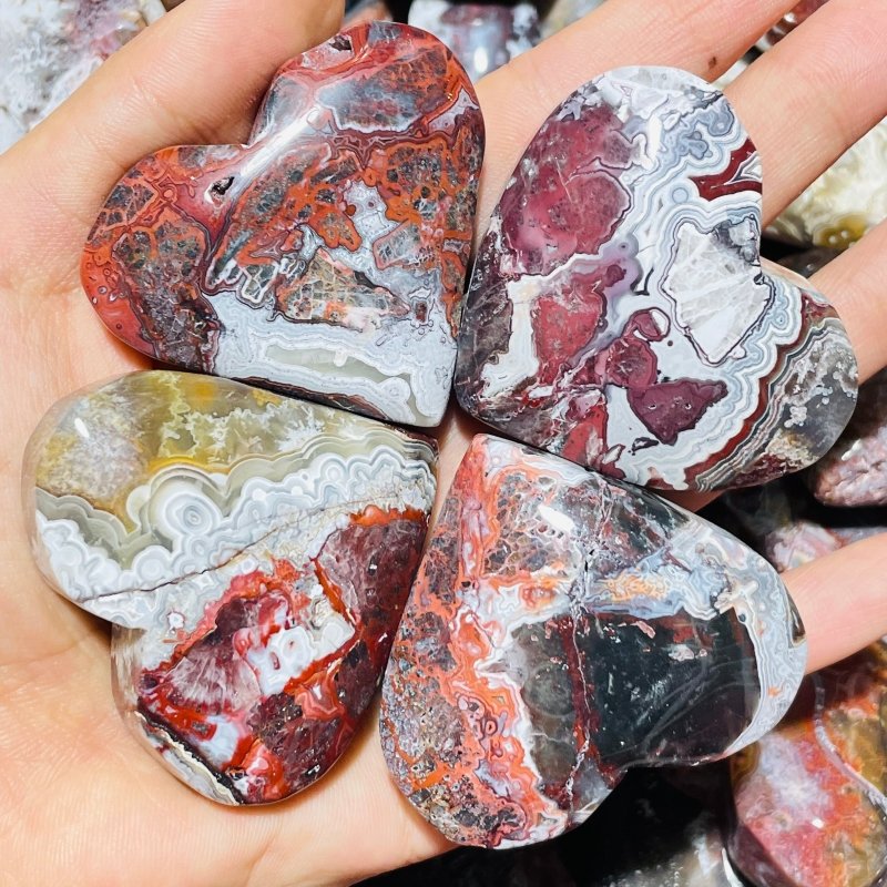 Moroccan Agate Heart Wholesale -Wholesale Crystals