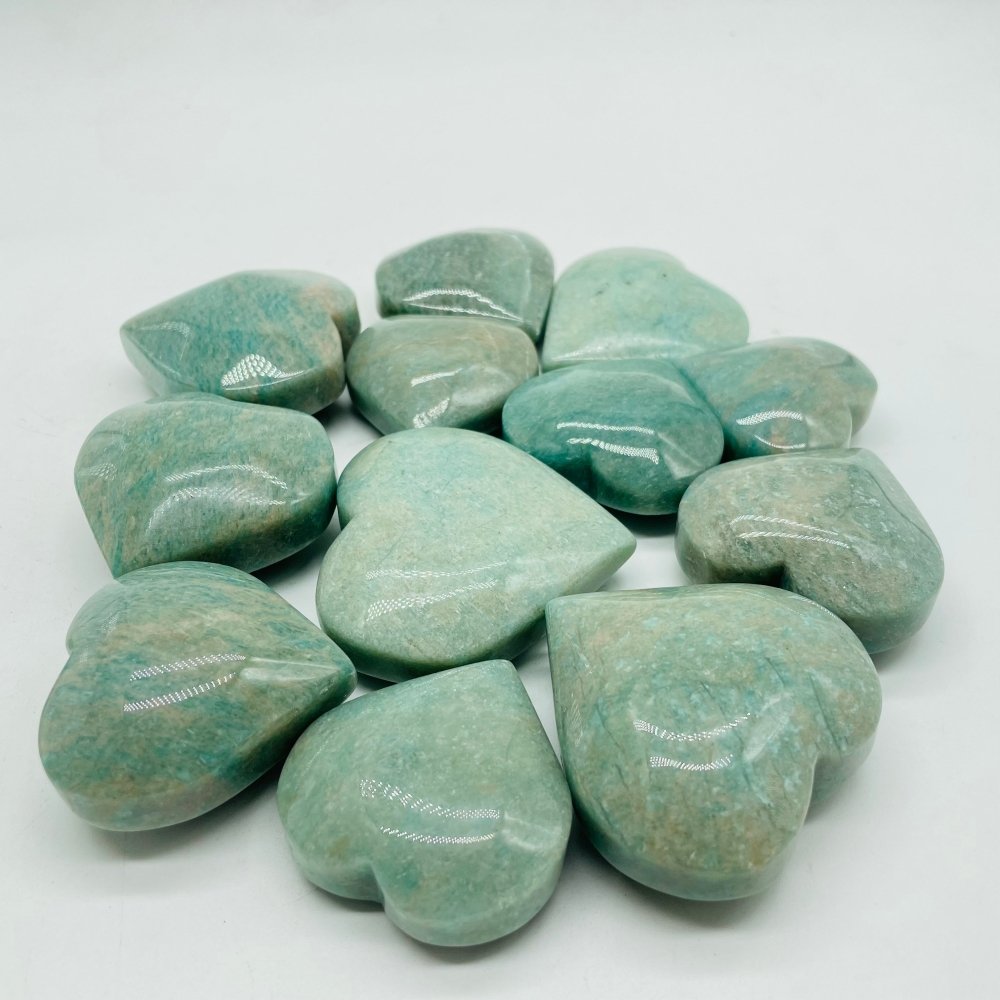 Natural Amazonite Heart Wholesale -Wholesale Crystals