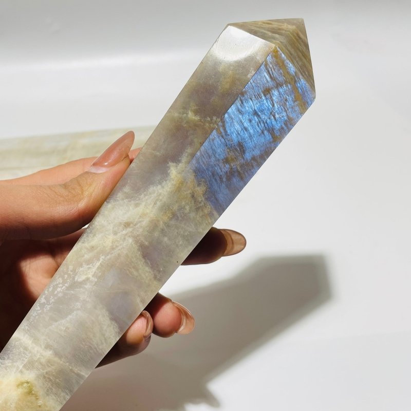 Natural Moonstone Scepter Point Magic Wand Wholesale - Wholesale Crystals