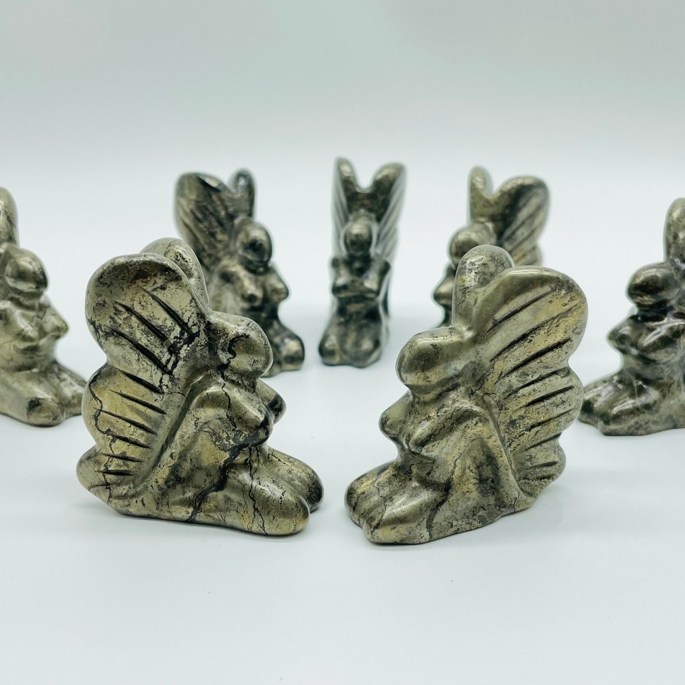 Natural Pyrite Butterfly Fairy Wholesale -Wholesale Crystals