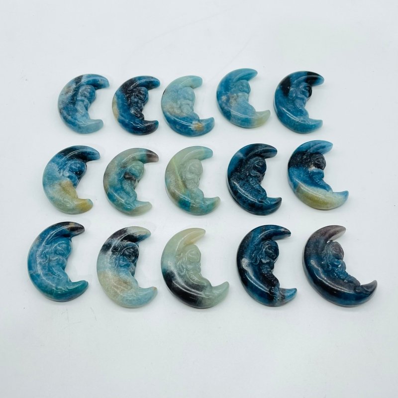 Natural Trolleite Mermaid On The Moon Carving Wholesale - Wholesale Crystals